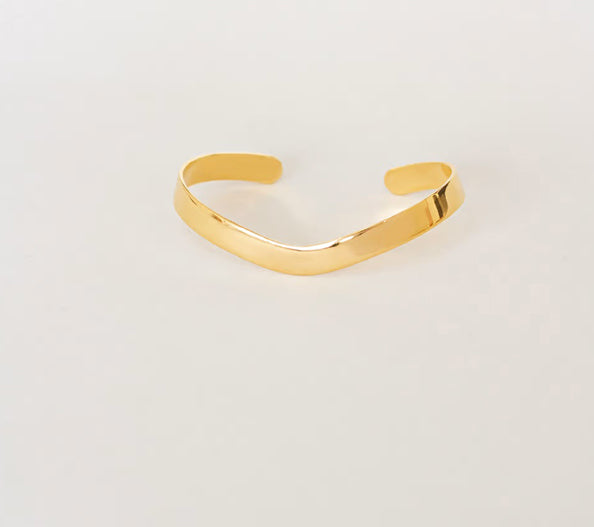 Bracelete, Aberta, Banhada a Ouro 18k