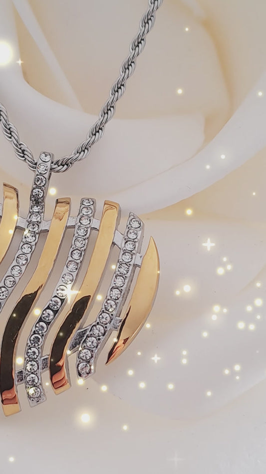 Colar Bicolor com Coração