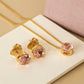 Conjunto de Colar e Brincos Banhados a Ouro 18k